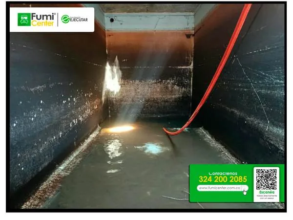 Lavado y desinfección de tanque de agua en Santa Marta realizado por FumiCenter (foto 04)