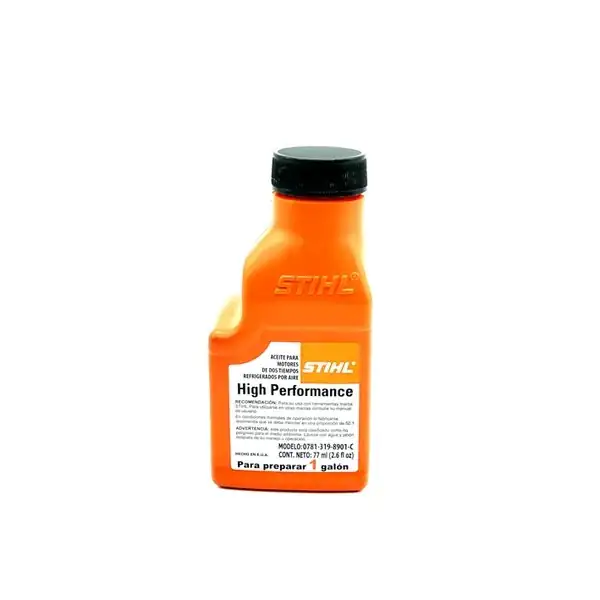 Aceite Stihl HP para motores de 2 tiempos 2,6 oz (77 mL) — aceite lubricante para mezcla de motores de dos tiempos · FumiCenter