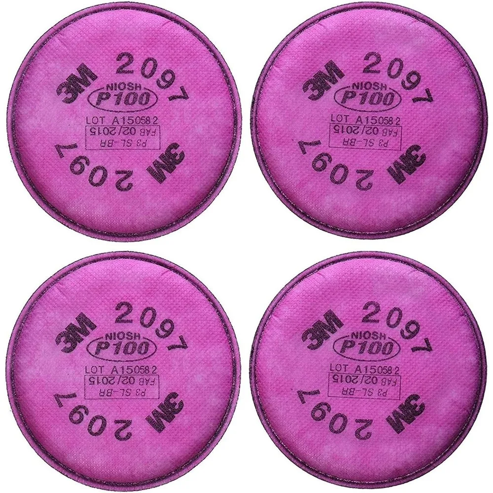 Filtros 3M 2097 P100 x 4 (2 pares) — filtro de partículas P100 con alivio de niveles molestos de vapores · FumiCenter