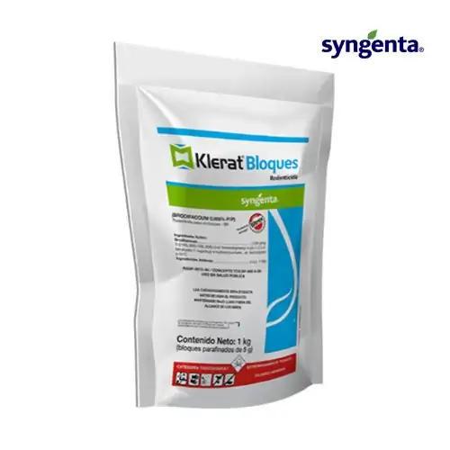 Klerat Bloque 1 kg — rodenticida anticoagulante en bloque parafinado · FumiCenter