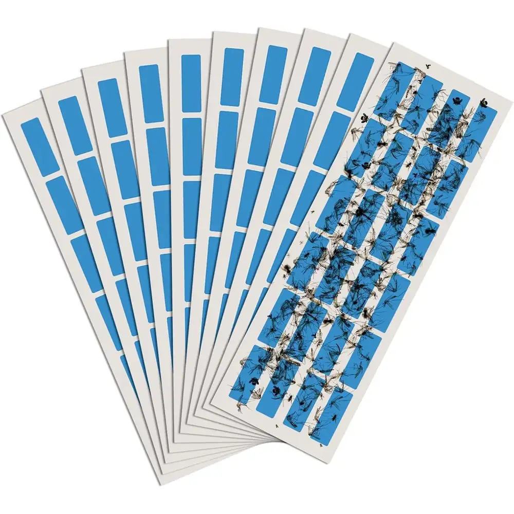 Láminas adhesivas azules para moscas de la fruta × 10 — trampa adhesiva de color para moscas pequeñas y zancudos · FumiCenter