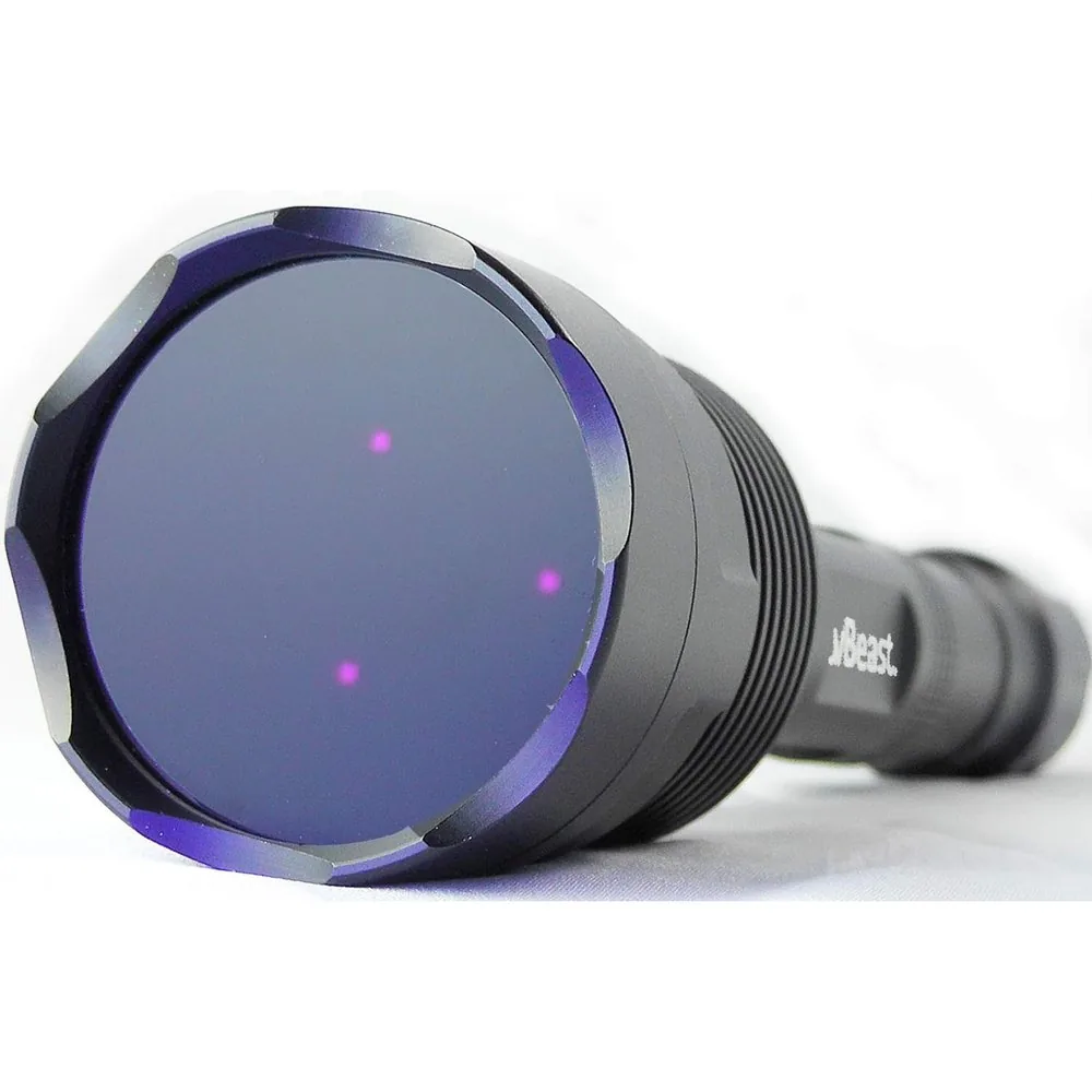 Linterna UV 365 nm de alta potencia — linterna de luz negra profesional para inspección de plagas · FumiCenter