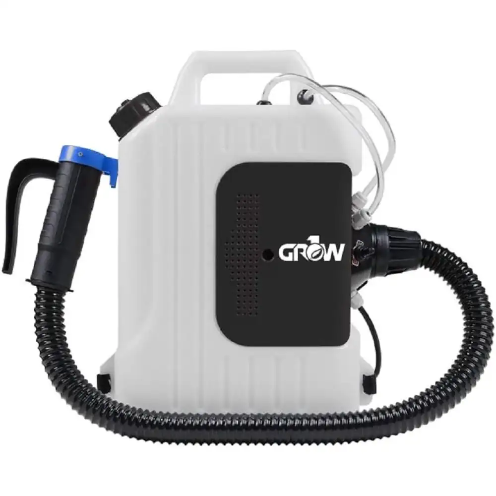 Nebulizadora de Mochila Eléctrica Grow1 ULV 2,5 gal — máquina nebulizadora eléctrica de mochila con atomizador ULV · FumiCenter