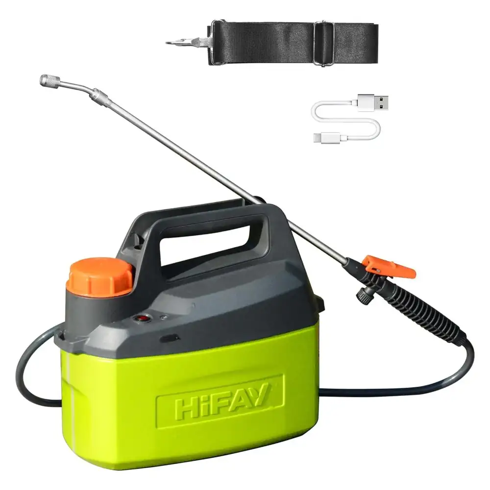 Pulverizador eléctrico HIFAY ES4 de 1 galón — pulverizador eléctrico de baja presión con batería recargable · FumiCenter