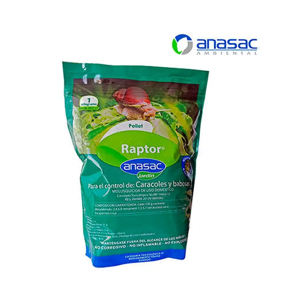 Raptor Pellets 500 g — cebo molusquicida para caracoles y babosas · FumiCenter