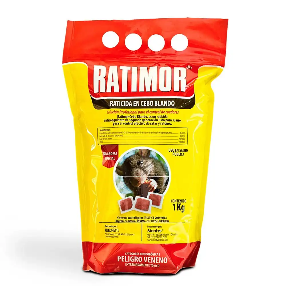 Ratimor Cebo Blando 1 kg — rodenticida anticoagulante en cebo blando · FumiCenter