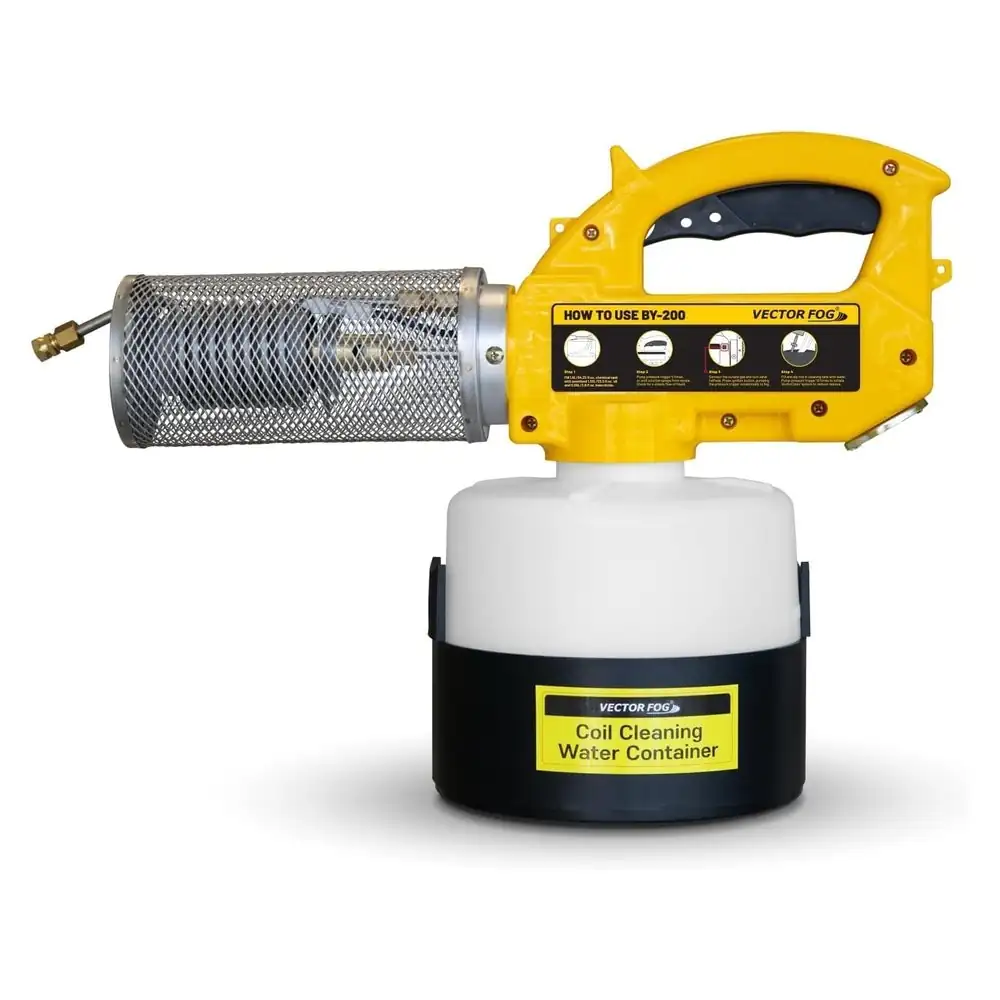 Termonebulizador Vector Fog BY-200 con VectorClean™ — termonebulizador compacto a gas butano con sistema de limpieza · FumiCenter