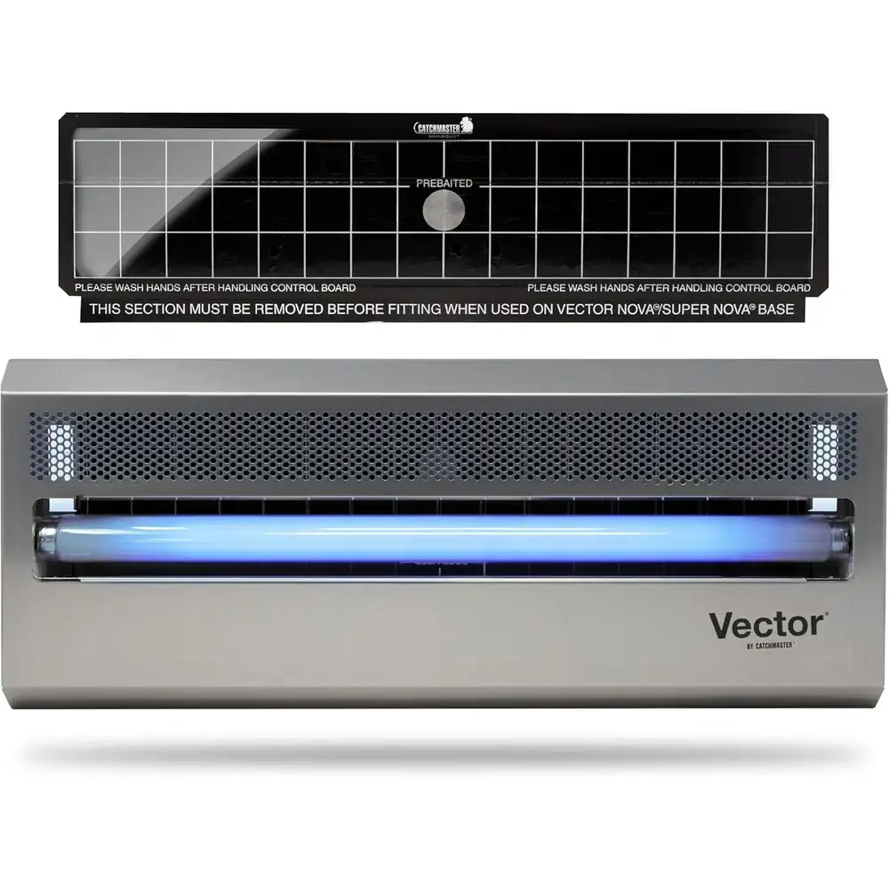 Trampa de luz UV Catchmaster Vector 15 — trampa de luz ultravioleta profesional con lámina adhesiva · FumiCenter